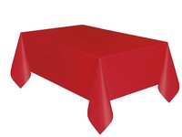 AMSCAN - Kırmızı Renk Plastik Masa Örtüsü 135x270cm