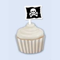 Parti Yıldızı - Korsan Cup Cake 12 li Süs