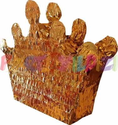 Kral / Kraliçe Taç Şekilli Pinyata Gold