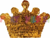 Parti Yıldızı - Kral / Kraliçe Taç Şekilli Pinyata Gold