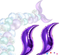 Parti Yıldızı - Kuyruk Balonu 2 li Mor
