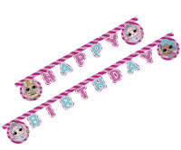 AMSCAN - LOL Bebek Happy Birthday Harf Afiş