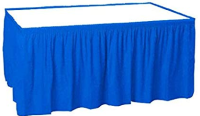 AMSCAN - Mavi Renk Plastik Masa Eteği 426x73cm