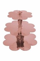 Parti Yıldızı - Metalik Cupcake Stand Rose Gold