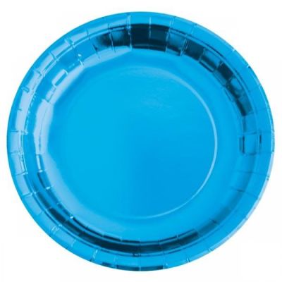 Metalize Koyu Mavi Tabak 23 cm