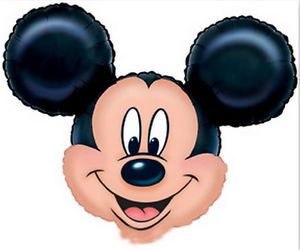 SShape Mickey Mouse Tam Vücut Folyo Balon