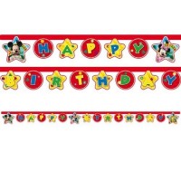 Parti Yıldızı - Mickey Playful Happy Birthday Harf Afiş