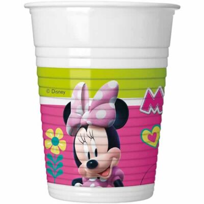 Minnie Mouse Helpers Plastik Bardak 8 Adet