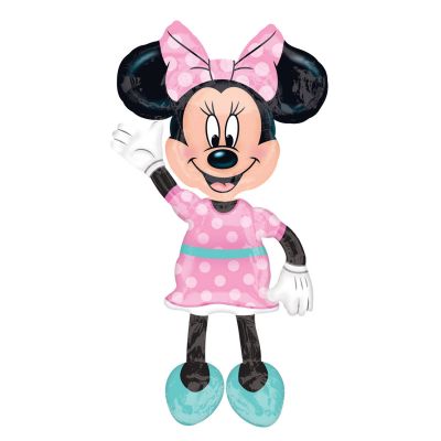 Yürüyen Balon Minnie Mouse Pembe Renk 96x137cm
