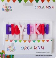 Parti Yıldızı - Mum - İyiki Doğdun Lila Pembe Tonlarda