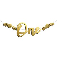 Parti Yıldızı - One Gold El Yazısı Banner 25*100