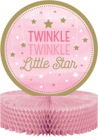 Parti Yıldızı - One Little Star Pembe Masa Orta Süsü
