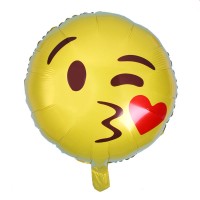 Parti Yıldızı - Öpücük Emoji Folyo Balon