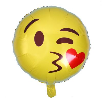 Öpücük Emoji Folyo Balon