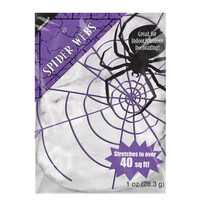 Parti Yıldızı - Halloween Dekor Süs Örümcek Ağı Beyaz Renk 28 gr