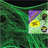 Örümcek Ağı Yeşil Renk 100gr (Blacklight Işıkta Parlar) - Thumbnail