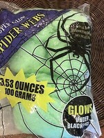 Örümcek Ağı Yeşil Renk 100gr (Blacklight Işıkta Parlar) - Thumbnail