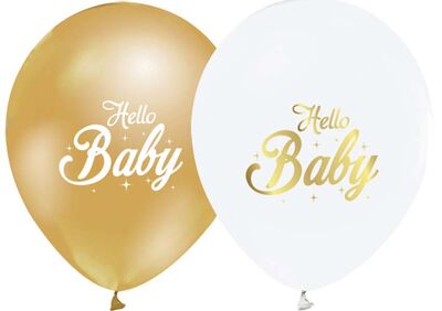 Paketli Baskılı Balon - Hello Baby Baskılı 12