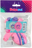 Parti Yıldızı - Paketli Baskılı Balon - Rainbow Unicorn Baskılı 12