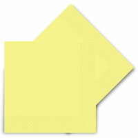 Pastel Sarı Renk Peçete 33x33cm - Thumbnail