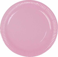 Parti Yıldızı - Pastel Pembe Renk Tabak 8 Adet