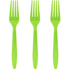 Plastik Bıçak Fıstık Yeşili Rengi 25 Adet