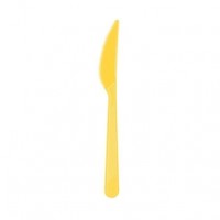 Parti Yıldızı - Plastik Bıçak Sarı Renk 25 Adet