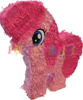 Pony Şekilli Pinyata Pembe Renk Pinkie Pie - Thumbnail