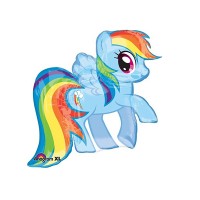 Parti Yıldızı - SShape Pony Rainbow Dash Folyo Balon