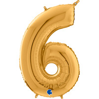 GRABO - Rakam Balon 6 Rakamı Gold - 70 cm