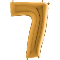 GRABO - Rakam Balon 7 Rakamı Gold - 100 cm