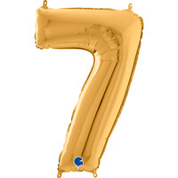 GRABO - Rakam Balon 7 Rakamı Gold - 70 cm