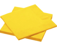 Sarı Renk Peçete 33x33cm - Thumbnail
