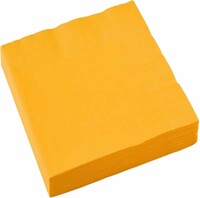 AMSCAN - Sarı Renk Peçete 33x33cm
