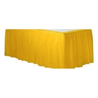 AMSCAN - Sarı Renk Plastik Masa Eteği 426x73cm