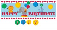 Parti Yıldızı - Sirk Zamanı Yaş Stickerlı Dev Afiş