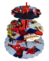 Parti Yıldızı - Spiderman Cup Cake Standı