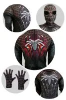 Spiderman Ultra Lüx Kostüm 5-6 Yaş - Siyah Renk - Thumbnail