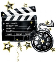 ANAGRAM - Sshape Hollywood Film Klaketi Folyo Balon 76x73cm