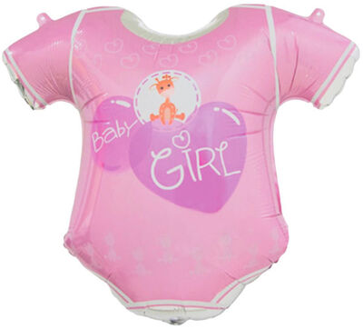 SShape Bebek Kıyafeti Folyo Balon Pembe Renk