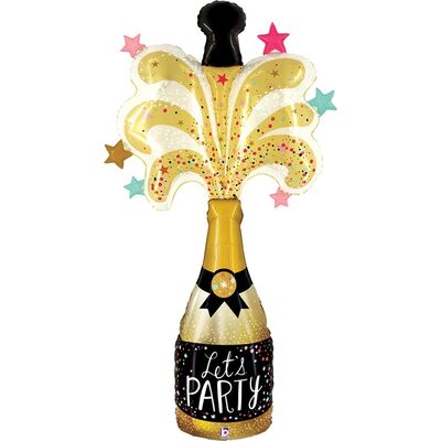 SShape Dev Patlayan Şampanya Folyo Balon 15cm