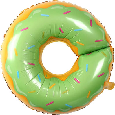 SShape Donut Şekilli Yeşil Balon