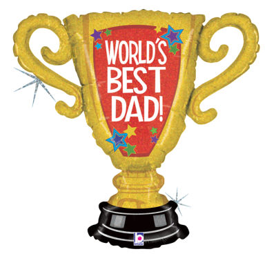 Sshape Dünyanın En iyi Babası Ödülü Folyo Balon 84cm