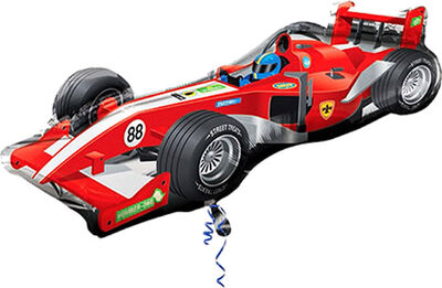 SShape Formula Yarış Arabası Folyo Balon