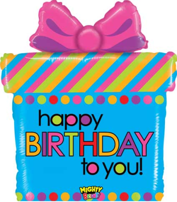 SShape Hediye Paketi Happy Birthday Balon 69cm