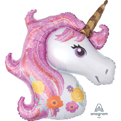 SShape Magical Unicorn Paketli Folyo Balon