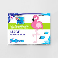 SShape Pembe Flamingo Balon 150cm - Thumbnail