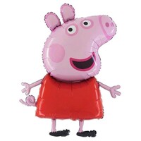 SShape Peppa Pig Folyo Balon - Thumbnail