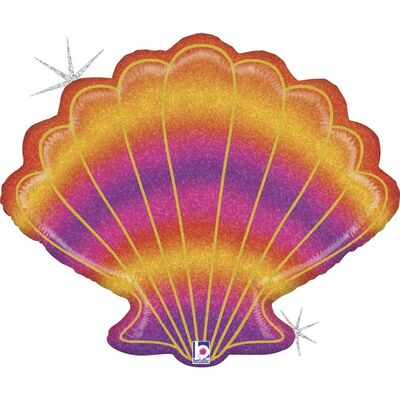 SShape Pırıltılı Deniz Kabuğu Folyo Balon