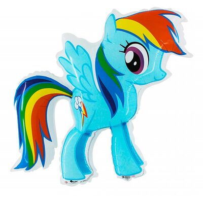SShape Pony Rainbow Dash Folyo Balon 31